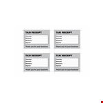 Taxi Receipt Template To Download example document template 