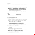 Sales Operations Specialist Resume example document template