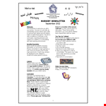 Preschool Newsletter Template - Engage Parents and Impress with Child-Focused Content example document template 