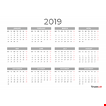 Yearly Calendar Example example document template