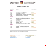 Sales Calendar for London and Newbury | Ultimate Sales Events in 2022 example document template 