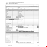 Financial Annual Report example document template