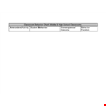 Classroom Chart example document template