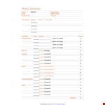 Expense Report Template for Accurate and Easy Expense Tracking - example document template