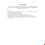 Thank You Letter for an Interview Position example document template 