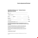 Service Agreement Contract example document template