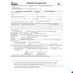 Income Tax Job Application Form example document template