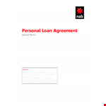 Simple Personal Loan Agreement Template - Create an Agreement for Credit and Loan Amount example document template