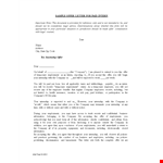 Internship Offer Letter Format | Company's Official Offer for Internship example document template