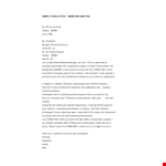 Director Cover Letter example document template