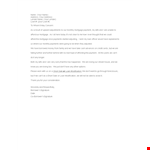 Hardship Letter Template for Mortgage | Address Your Lender | Free Download example document template 