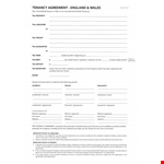 Create a Private Rent Agreement Form for Your Rental Needs example document template 