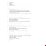 Consultant Resume example document template