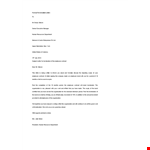 Professional Termination Letter example document template