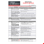 School Agenda example document template