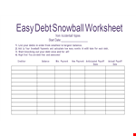 Pay Off Debt Faster with our Debt Snowball Spreadsheet - Free Download example document template