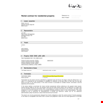 Property Rental example document template