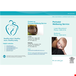 Perinatal Health Services | Pamphlet Template example document template