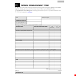 Submit Your Expenses Easily with Our Reimbursement Form - Get Reimbursed Quickly! example document template