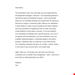 Recognition Letter for Project Goals example document template 