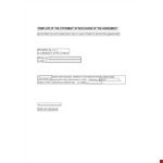 Review and understand the Rescission Agreement to protect your interests example document template