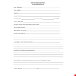 Accident Witness Statement Form | Complete and Submit Your Account example document template