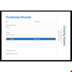 Fundraiser Receipt example document template