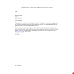 Thank You Letter for Employment Interview |
College Applicant Position example document template