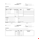 Simple Cash example document template