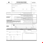 Construction Project Cost Report Example example document template