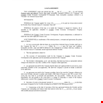 Secured Loan Agreement Template with Collateral | Shall Clauses example document template 