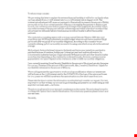 Hardship Letter Template example document template