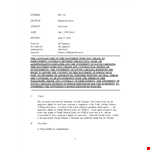 Leave of Absence Template to HR example document template