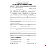 Complete Odometer Disclosure Statement - Transferor | State Mileage and Odometer example document template