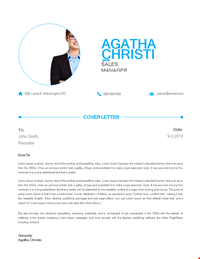 Executive Resume Template Cover Letter Us Letter