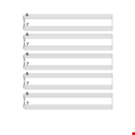 Music Ledger Paper - High-Quality Sheets for Musical Notation example document template