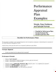 Performance Review Examples For Employee Performance Elements And 