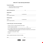 Set & Track Your Physical Activity Goals with Our Smart Goals Template example document template