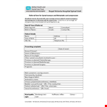 Spinal Referral Form Template example document template