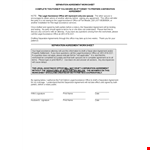 Separation Agreement Template - Protect Your Party with Support and Child Agreements example document template 