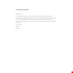 Contract Proposal example document template