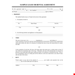 Free Private Lease Agreement Template example document template 