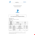 Project Management Report Format - Streamlining Project Spaces example document template