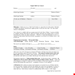 Child Daycare Contract - Secure and Professional Childcare Agreements example document template 