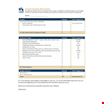 Create and Track Your Budget with Our Simple Budget Worksheet Template example document template