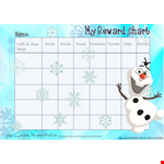 Get Your Frozen Reward Templates - Free Download | Customize and Print example document template 