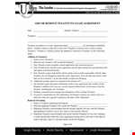 Roommate Agreement Template - Create an Effective Agreement for Property and Lease with Tenants example document template