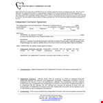 Independent Contractor Agreement | Draft Your Project Agreement example document template 