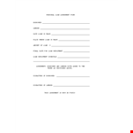 Loan Agreement Template example document template 