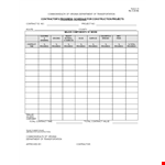 Construction Work Schedule Template - Manage Contracts & Track Progress example document template